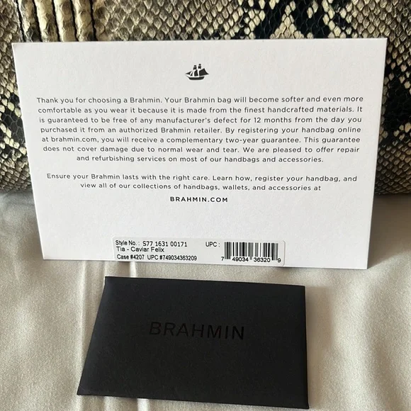 🖤BRAHMIN TIA CAVIAR FELIX🖤 - Picture 8 of 9